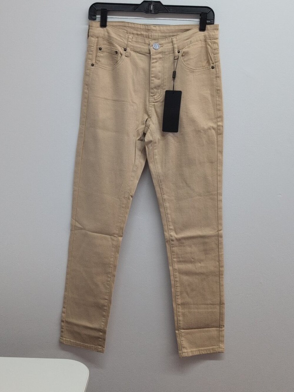 WULFUL Men's Slim Fit Skinny Stretch Denim Jeans Pants Size 30 Beige NWT